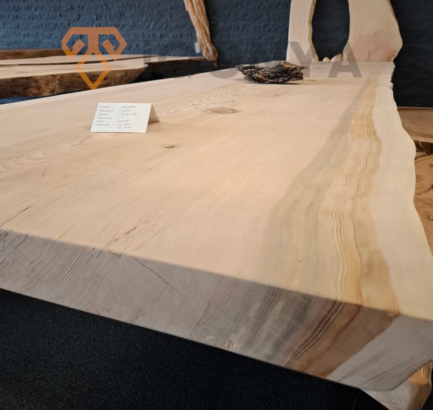 Ceder Houten Boomstamtafel Eettafel thumbnail 2