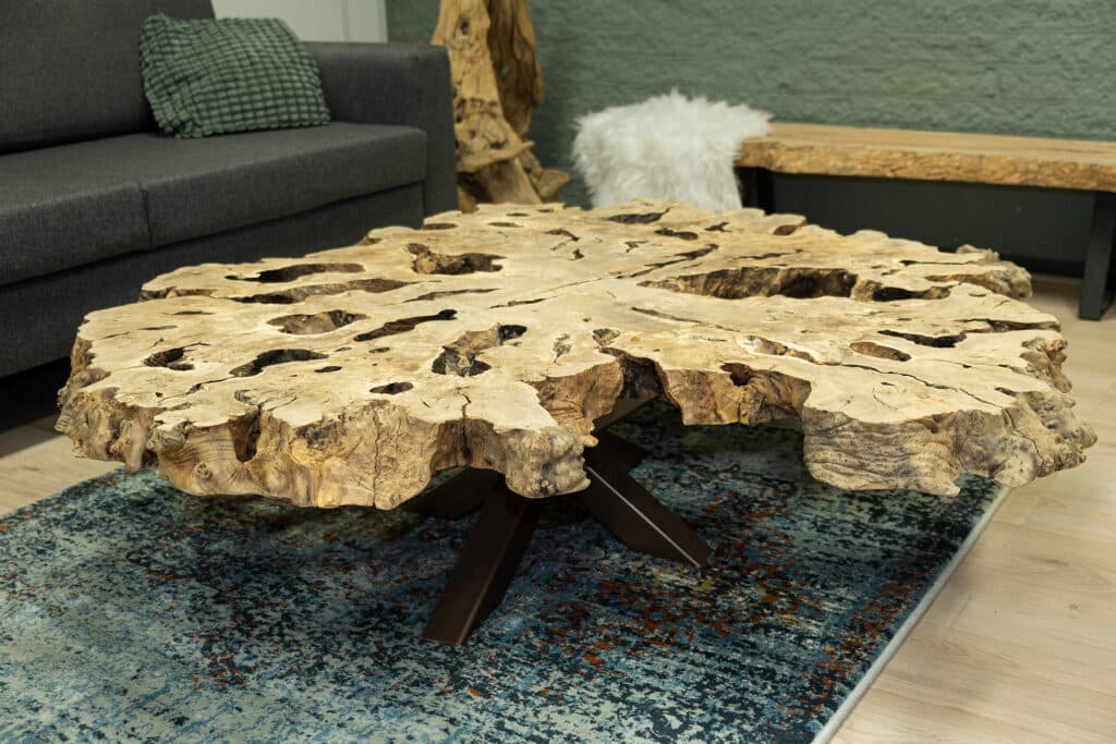 Epoxy salontafel op maat gemaakt